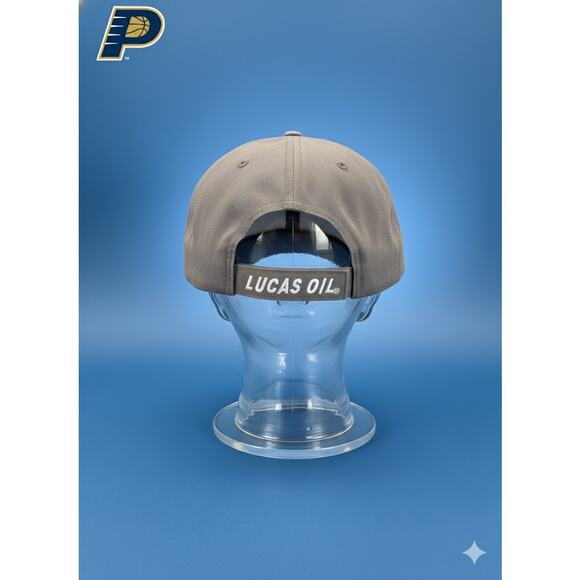 Indiana Pacers 50th Anniversary Embroidered Lucas Oil Adjustable Cap Hat OS - Picture 3 of 6